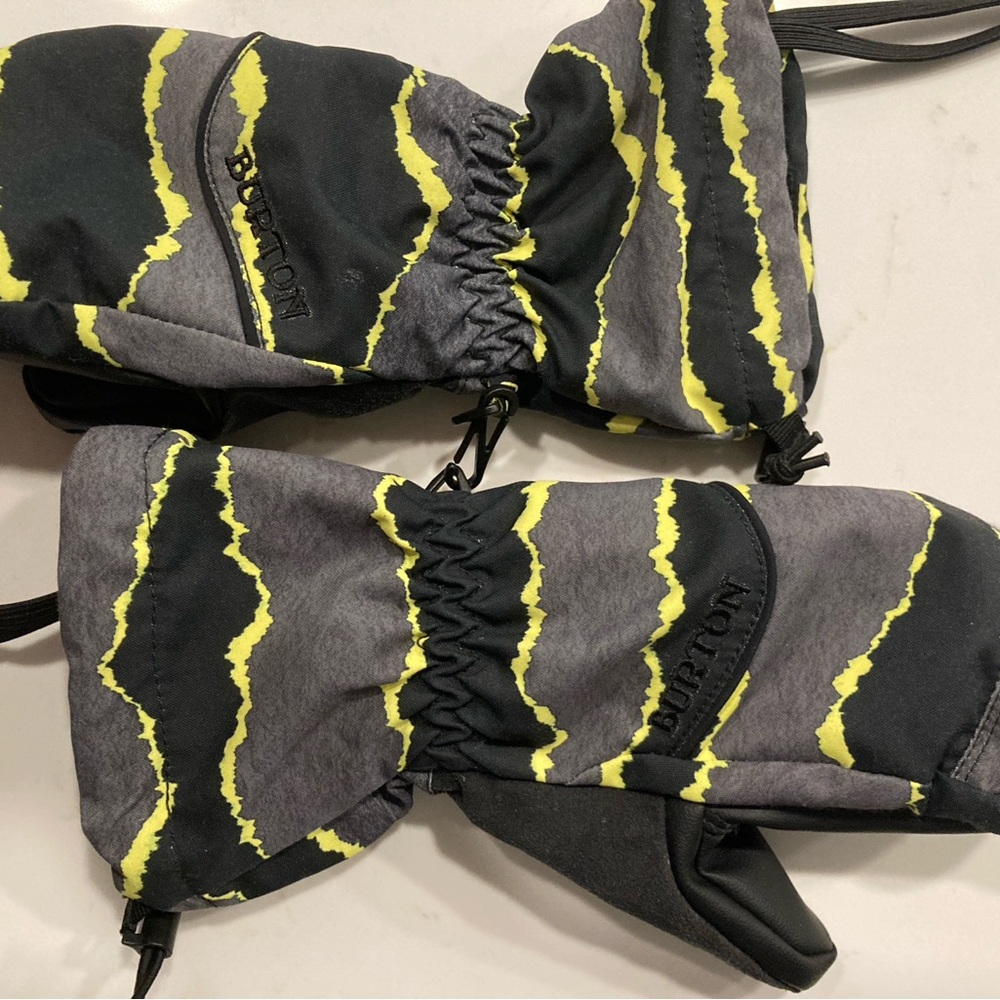 Burton Kids Profile Mittens - XS Black&Neon